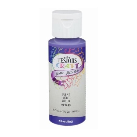 Testors 2OZ PURP MatteAcr Paint 292425A